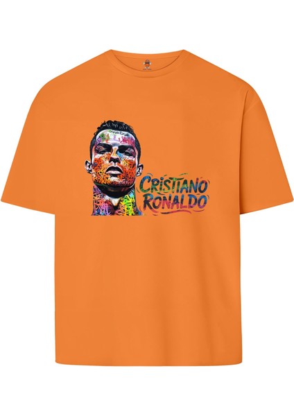 Cristiano Ronaldo Çift Iplik Dokumalı Pamuk Premium T-Shirt