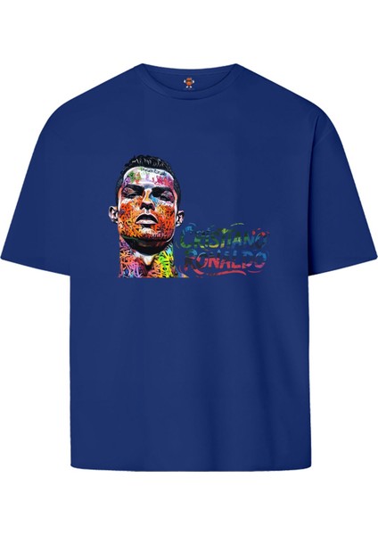 Cristiano Ronaldo Çift Iplik Dokumalı Pamuk Premium T-Shirt