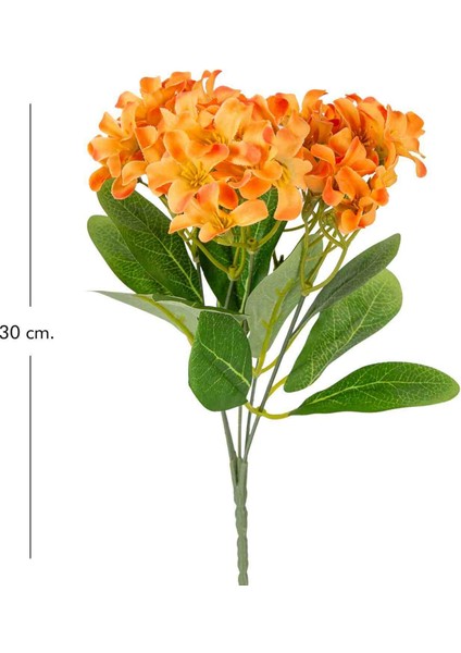 Yapay Çiçek Nergis Demeti Turuncu 30 cm .