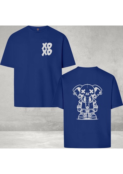 Adorable Elephant Çift Iplik Dokumalı Pamuk Premium T-Shirt