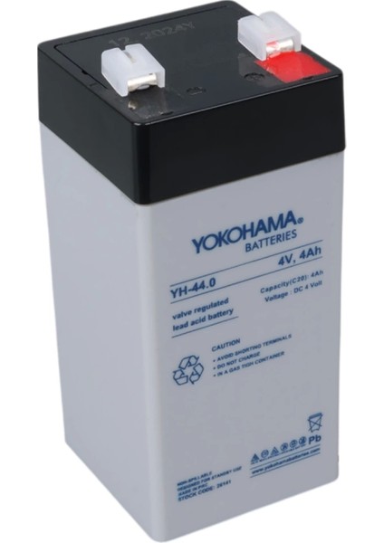 Yokohama Yh-44.0 4 Volt - 4 Amper Dik Kuru Akü (46 x 46 x 100 Mm) (4887)