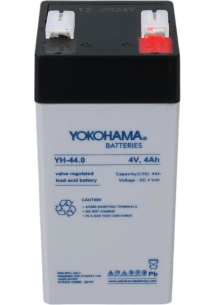 Yokohama Yh-44.0 4 Volt - 4 Amper Dik Kuru Akü (46 x 46 x 100 Mm) (4887) modelleri