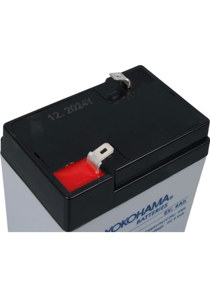 Yokohama Yh-64.0 6 Volt - 4 Amper Işıldak Aküsü (70 x 48 x 101 Mm) (4887)