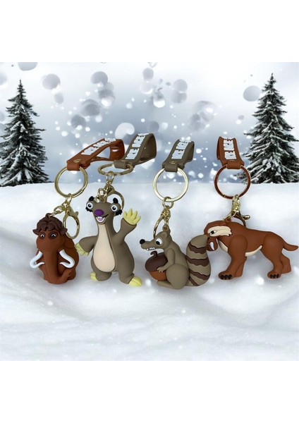 Buz Devri Kahramanları Figürlü 4’lü Anahtarlık modelleri