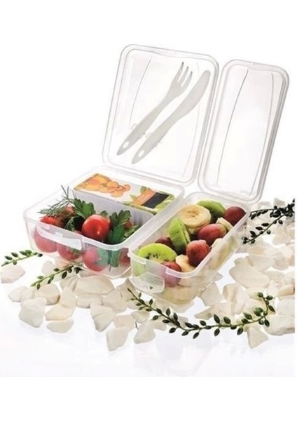 Takeaway Ergonomik Asorti Çatal Bıçaklı Pratik Yoğurt Saklama Kabı