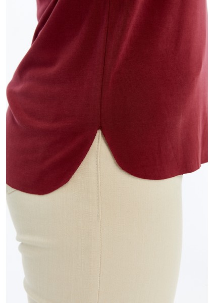 Kadın V Yaka Basıc Kısa Kollu T-Shırt fırsatları