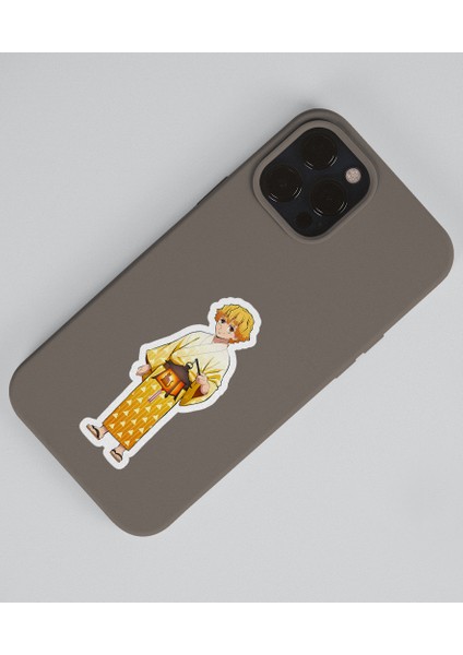 Kimetsu No Yaiba-Zenitsu Agatsuma-Nezuko Kamado-2li Sticker Set Parlak Kağıt-Etiket-Ds-31-32 indirimleri