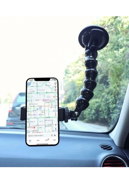 Pratik Akrobat Vantuzlu Teleskobik Telefon Tutucu