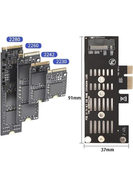 Pci-E Express 3.0 To Nvme SSD M.2 M Key Çevirici Kart 5225 fiyatları