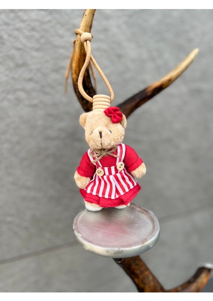 Oto Kokusu, Araç Kokusu, Premium Koku Çeşitleri, Kırmızı Elbiseli Peluş Kız Ayıcıklı, Araç Hediyelik Koku Kalıcı