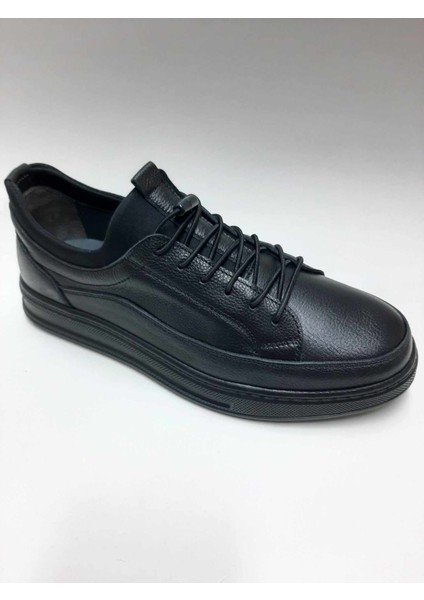 Hakiki Deri Günlük Hafif Taban Bağcıksız Siyah Yazlık Erkek Ayakkabı C-8455465HSA fiyatları