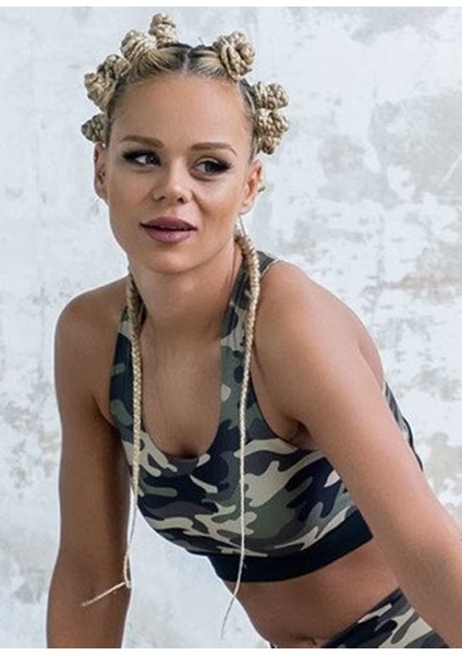 Kamuflaj Desen Sporcu Sütyeni fırsatları