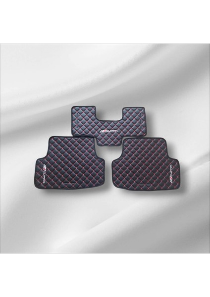 Seat Leon Cupra Uyumlu MK-3(2013-2020)SIYAH Deri Kapitone Oto Paspas Takımı modelleri