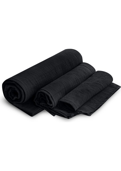 " Bahar Akşamı Kimono Set " Bahar Dalı Nakışlı Müslin Kimono ve Üçlü Seyahat Havlusu