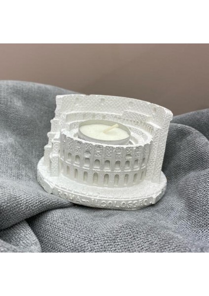 Roma Kolezyum Flavianus Amfitiyatrosu Tealight Mumluk Silikon Kalıp K-1244 modelleri