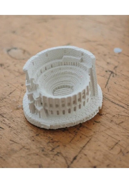 Roma Kolezyum Flavianus Amfitiyatrosu Tealight Mumluk Silikon Kalıp K-1244