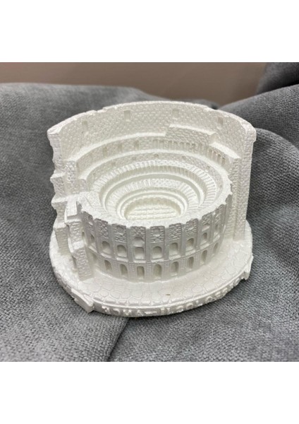 Roma Kolezyum Flavianus Amfitiyatrosu Tealight Mumluk Silikon Kalıp K-1244