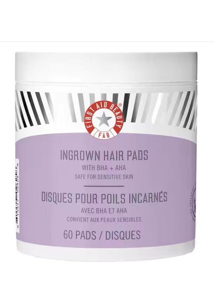 Ingrown Hair Pads - Batık Tüyler Için Biyolojik Olarak Bozunabilen Diskler X60