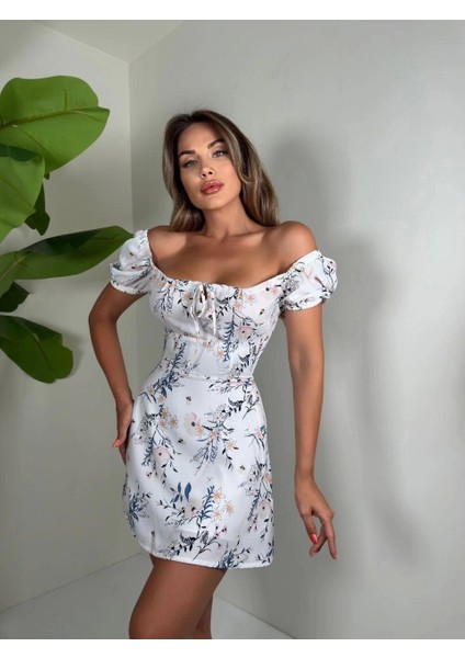 Baskılı Mini Jessica Elbise