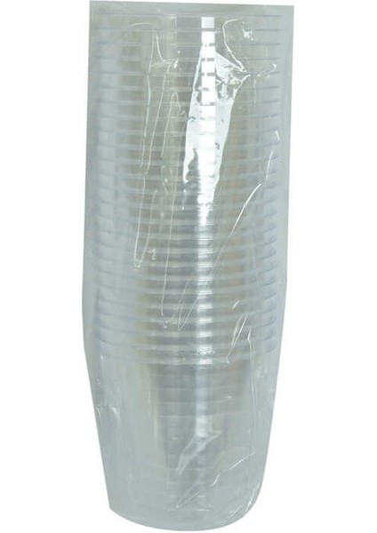 Lüks Kristal Bardak Sert Plastik Çay Kahve Su Otomat Bardağı 180 ml 25 Li 1 Paket