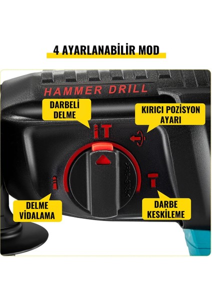 Ekinler Akülü Ultra 4lü Set Makina 58vf 5ah 125mm Avuç Taşlama, Sds Plus Kırıcı Delici Hilti, Somun Sıkma Sökme, Vidalama Matkap EEA090