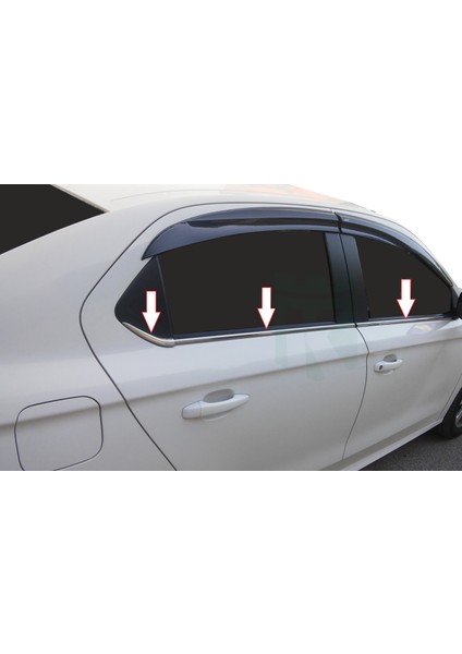 Peugeot 301 Cam Çıtası Krom 6 Parça SD 2012 Ve sonrası Modeller İçin fiyatları