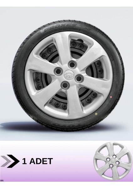 Hyundai Accent Blue 14 Inç Jant Kapağı Amblemli [1 Adet Kapak] 159 CVL-ADT2562