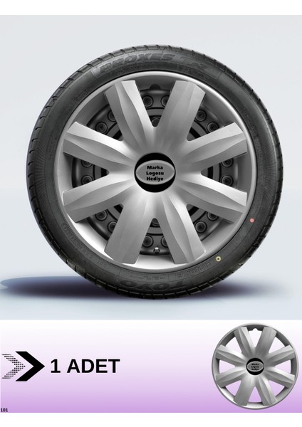 Skoda Scala 13 Inç Jant Kapağı Amblemli Gri [1 Adet Kapak] 115 CVL-ADT11038