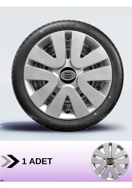 Opel Astra J 15 Inç Jant Kapağı Amblemli Gri [1 Adet Kapak] 106 CVL-ADT5018