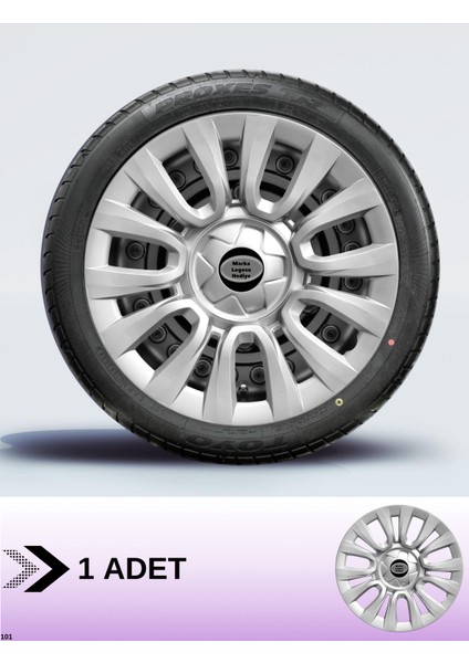Opel Astra J 15 Inç Jant Kapağı Amblemli Gri [1 Adet Kapak] 109 CVL-ADT5019