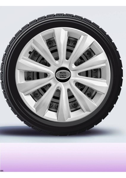 Renault Clio 4 16 Inç Jant Kapağı Amblemli Gri [4 Adet Kapak] 143 CVL-ADT2646