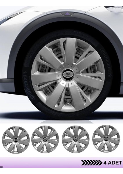 Ford Custom 15 Inç Jant Kapağı Amblemli Gri [4 Adet Kapak] 114 CVL-ADT3536