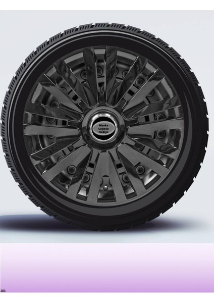 Opel 13 Inç Jant Kapağı Amblemli Piano Black [4 Adet Kapak] 207 CVL-ADT128