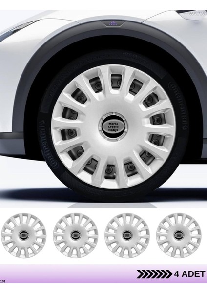 Fiat Marea 14 Inç Jant Kapağı Amblemli Gri [4 Adet Kapak] 144 CVL-ADT7069