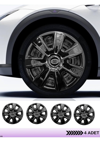 Tofaş Kartal 13 Inç Jant Kapağı Amblemli Piano Black [4 Adet Kapak] 204 CVL-ADT2215