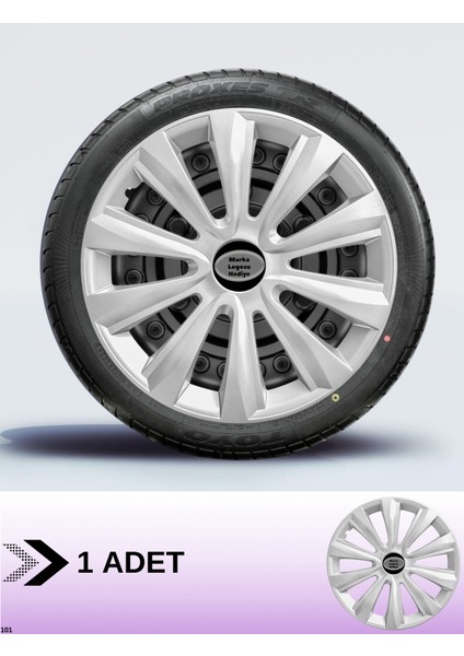 Citroen Xsara 16 Inç Jant Kapağı Amblemli Gri [1 Adet Kapak] 143 CVL-ADT12748