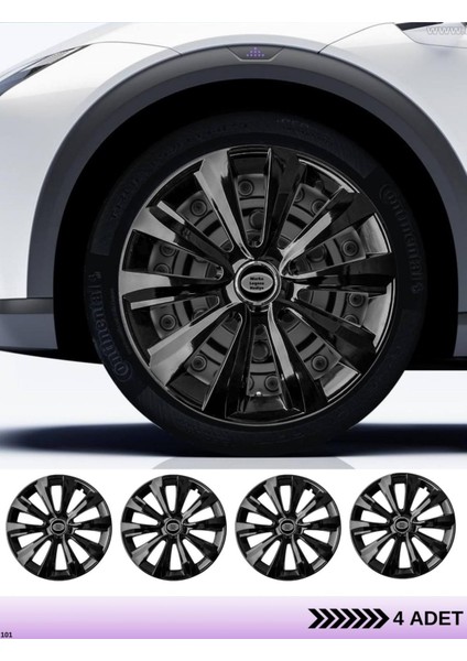 Ford Focus 15 Inç Jant Kapağı Amblemli Piano Black [4 Adet Kapak] 219 CVL-ADT7972
