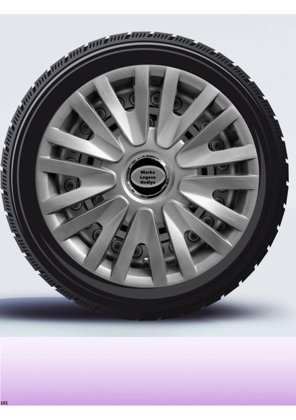 Ford Connect 15 Inç Jant Kapağı Amblemli Gri [4 Adet Kapak] 124 CVL-ADT2545
