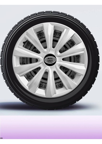 Mitsubishi Attrage 15 Inç Jant Kapağı Amblemli Gri [4 Adet Kapak] 117 CVL-ADT2355
