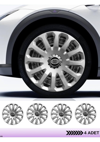 Honda Accord 15 Inç Jant Kapağı Amblemli Gri [4 Adet Kapak] 121 CVL-ADT4317