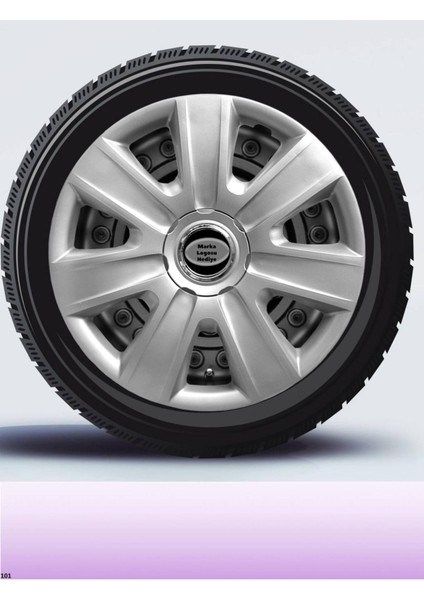 Renault R 11 13 Inç Jant Kapağı Amblemli Gri [4 Adet Kapak] 107 CVL-ADT10684