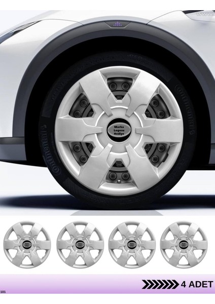 Skoda Scala 16 Inç Jant Kapağı Amblemli Gri [4 Adet Kapak] 156 CVL-ADT12040