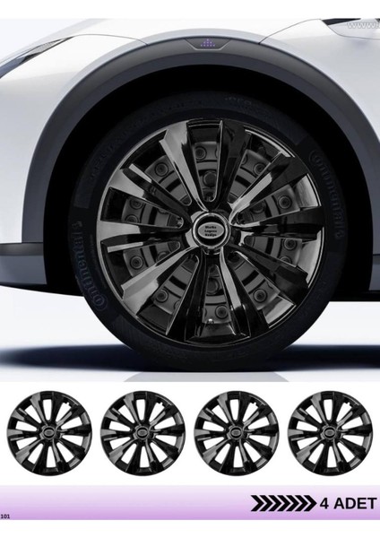 Honda 16 Inç Jant Kapağı Amblemli Piano Black [4 Adet Kapak] 214 CVL-ADT2699