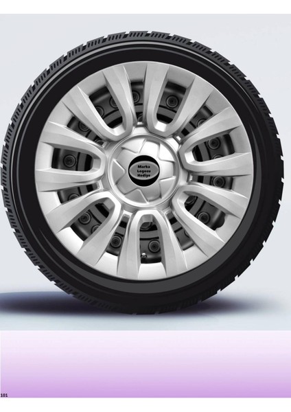 Renault Clio 4 15 Inç Jant Kapağı Amblemli Gri [4 Adet Kapak] 109 CVL-ADT2424