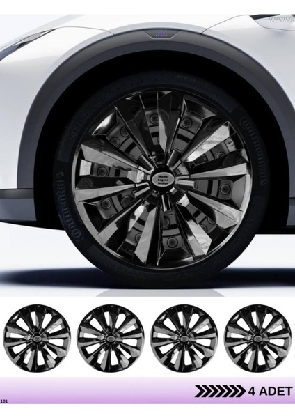 Ford Connect 15 Inç Jant Kapağı Amblemli Gri [4 Adet Kapak] 220 CVL-ADT2700