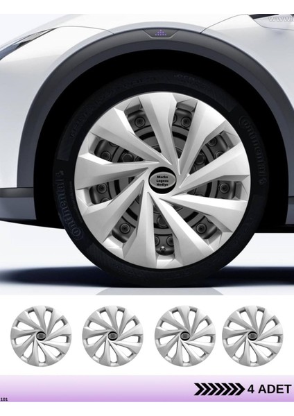 Mitsubishi Attrage 16 Inç Jant Kapağı Amblemli Gri [4 Adet Kapak] 150 CVL-ADT3136