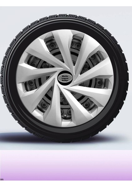 Mitsubishi Attrage 16 Inç Jant Kapağı Amblemli Gri [4 Adet Kapak] 150 CVL-ADT3136