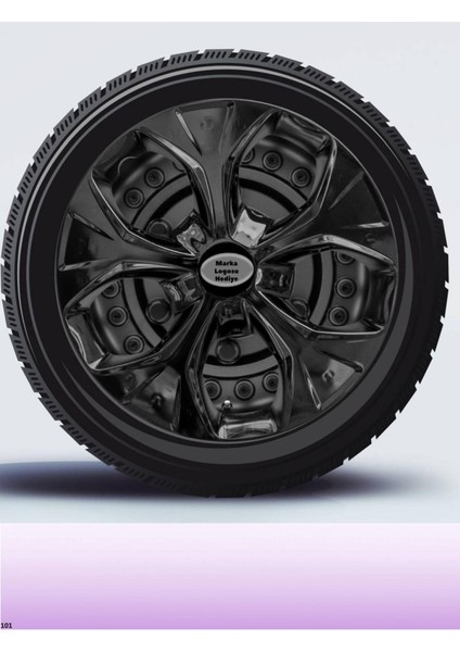 Tofaş Serçe 13 Inç Jant Kapağı Amblemli Piano Black [4 Adet Kapak] 210 CVL-ADT9322