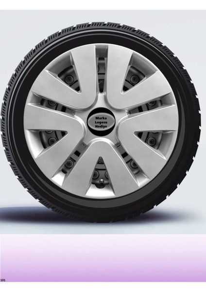 Ford Custom 15 Inç Jant Kapağı Amblemli Gri [4 Adet Kapak] 106 CVL-ADT3532