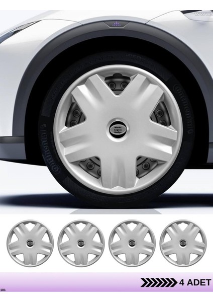 Chevrolet Spark 14 Inç Jant Kapağı Amblemli Gri [4 Adet Kapak] 140 CVL-ADT11875